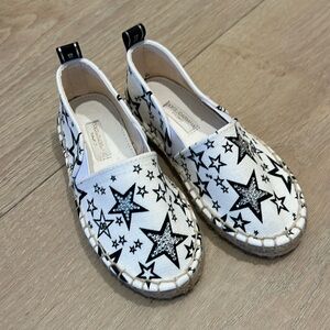 Dolce & Gabbana Kids White and Black Star Moccasins